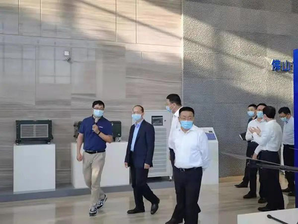 ZHENG Ke, Secretary of Foshan municipal Party committee and Bai Tao, acting mayor of Foshan, investigated and investigated Foshan panye hydrogen energy